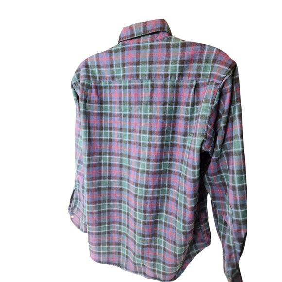 Pendleton Fireside Flannel Shirt Mens Large Wool Tartan Plaid Vintage Lumberjack - Picture 3 of 14